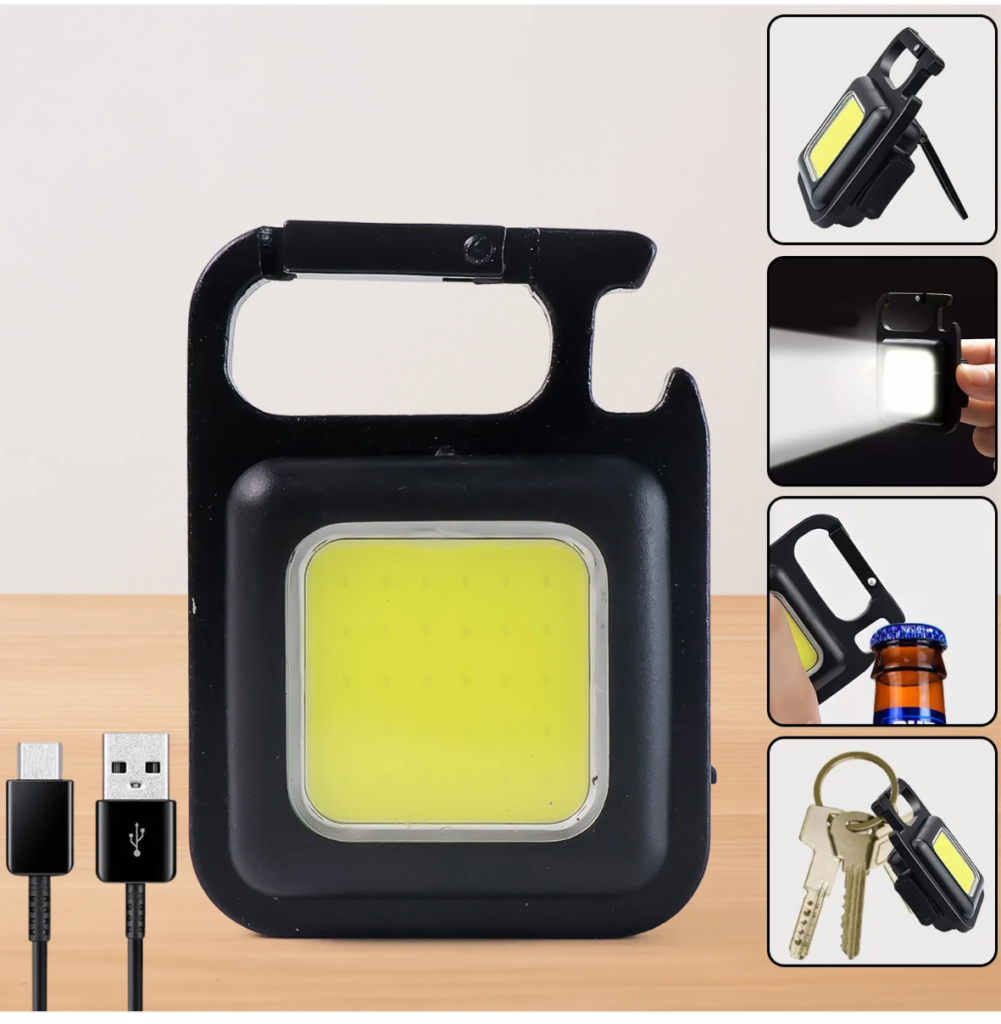rechargeable flash light keychain